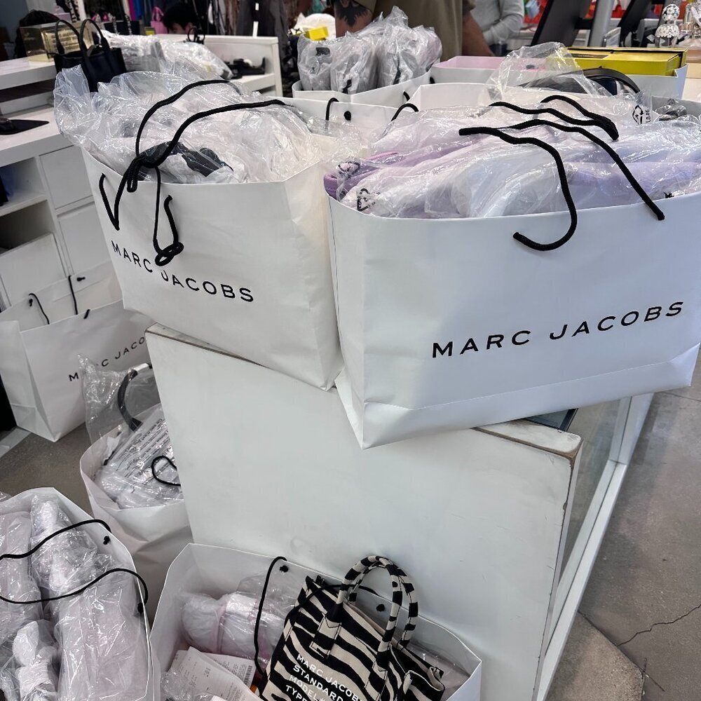 NWT！NEW！Marc Jacobs Standard Supply Canvas Tote -Medium Purple Wisteria Women - Picture 7 of 7